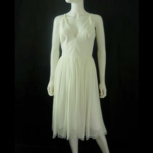 NWOT Dress The Population Alicia Midi Dress White